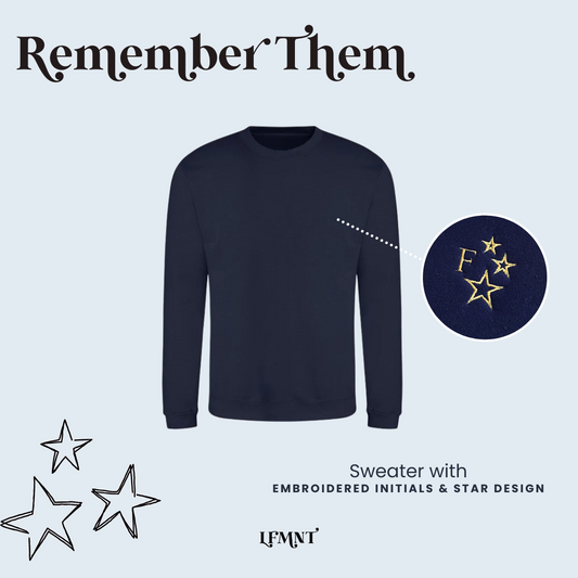 Remember Them Sweater - Navy